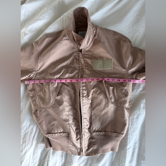 Vintage Pink/Tan/Bronze Bomber Jacket - Picture 3 of 7